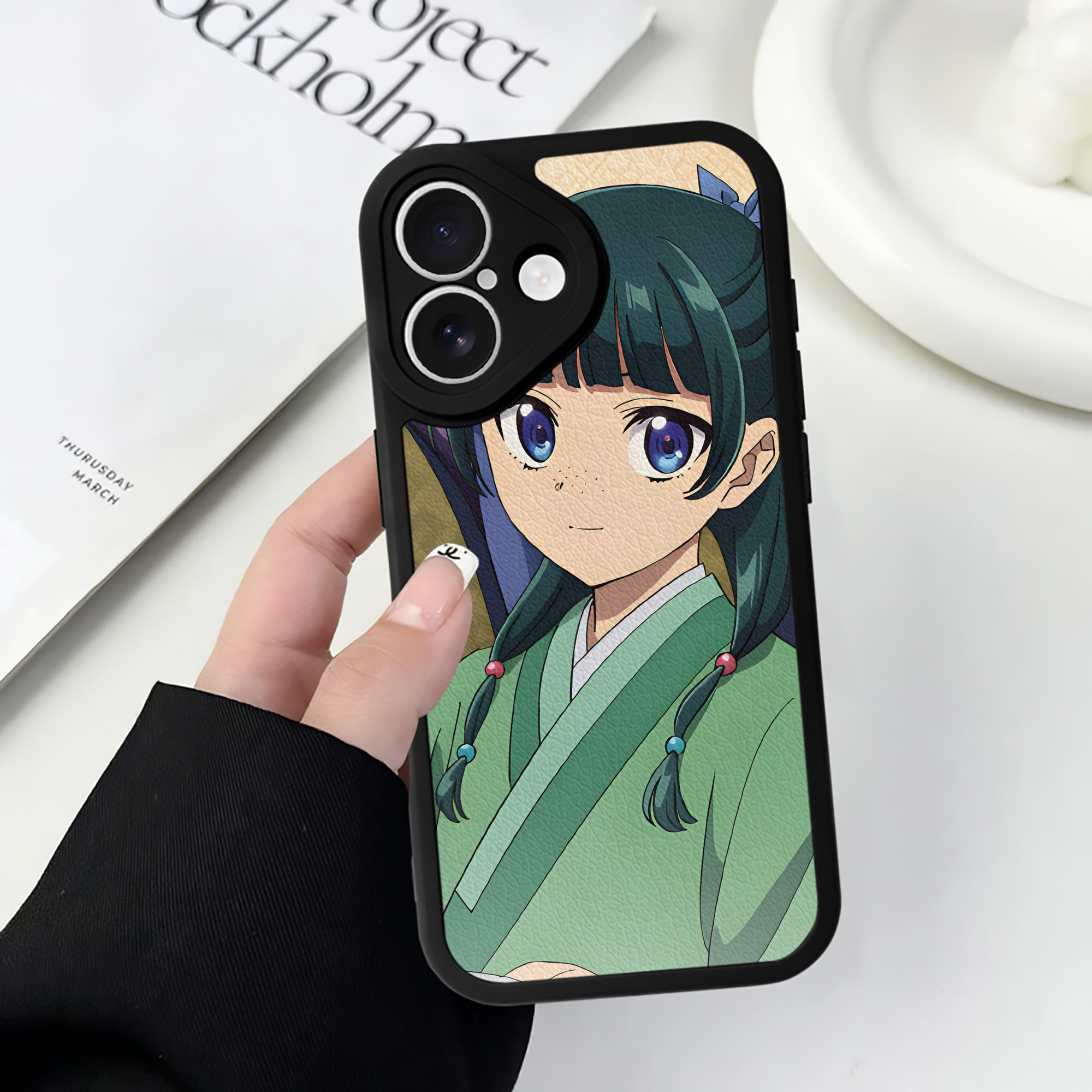 薬屋のひとりごと The Apothecary Diaries 【iPhone 16シリーズ対応】シリコンスマホケース（レザー調） 材質：シリコン